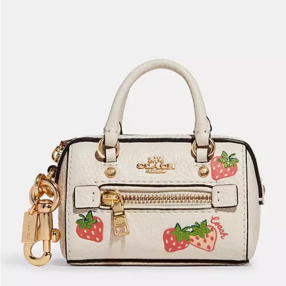 Coach Mini Satchel Bag Charm 🍓